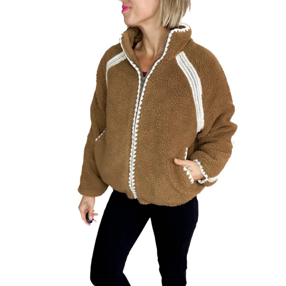 Cozy Brown Teddy coat NWT